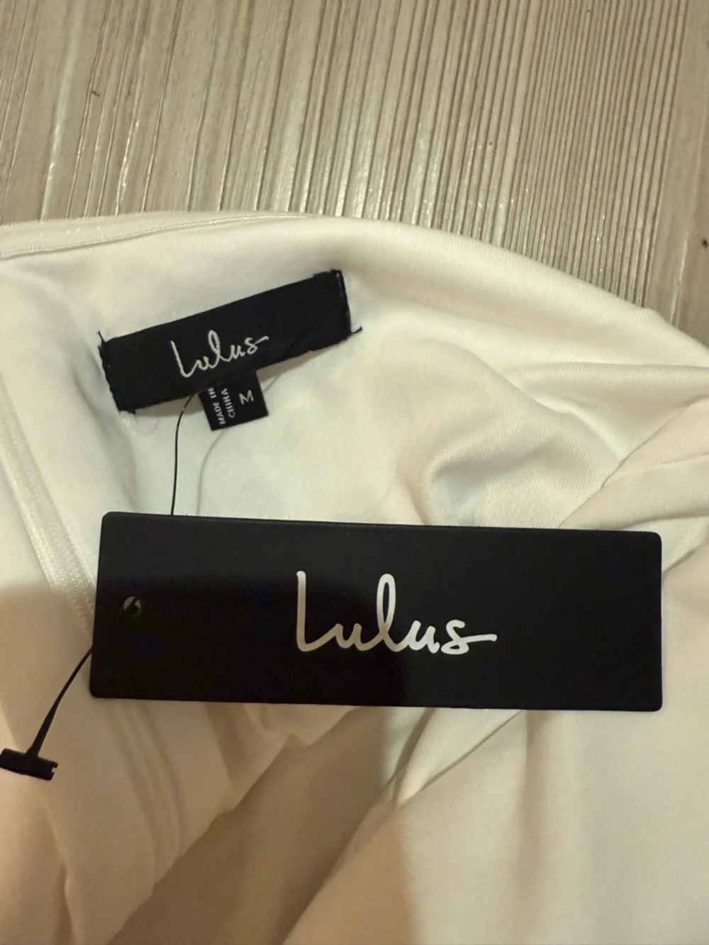 Lulu's Strapless White Ruffle Mini Dress - NWT - Picture 4 of 4